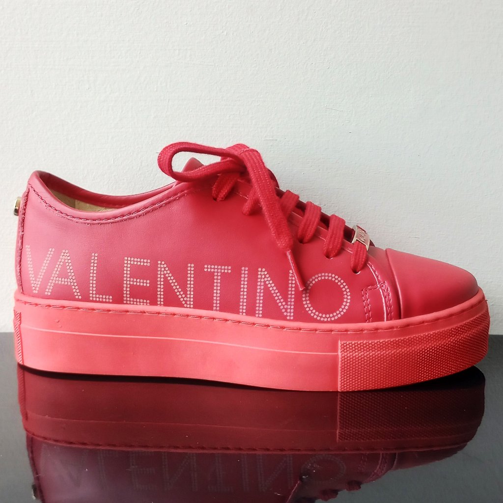 Valentino By Mario Valentino Women's Dalia Leather Platform Sneaker In Beautiful
